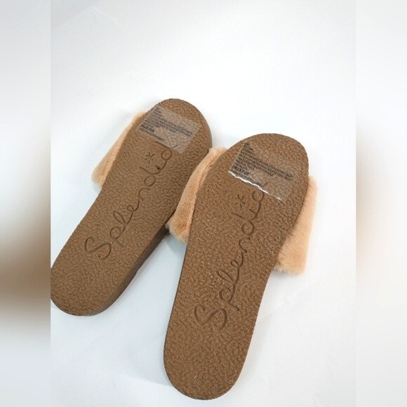 Splendid Women Slippers Faux fur Beige Color Size 7 - Picture 7 of 8